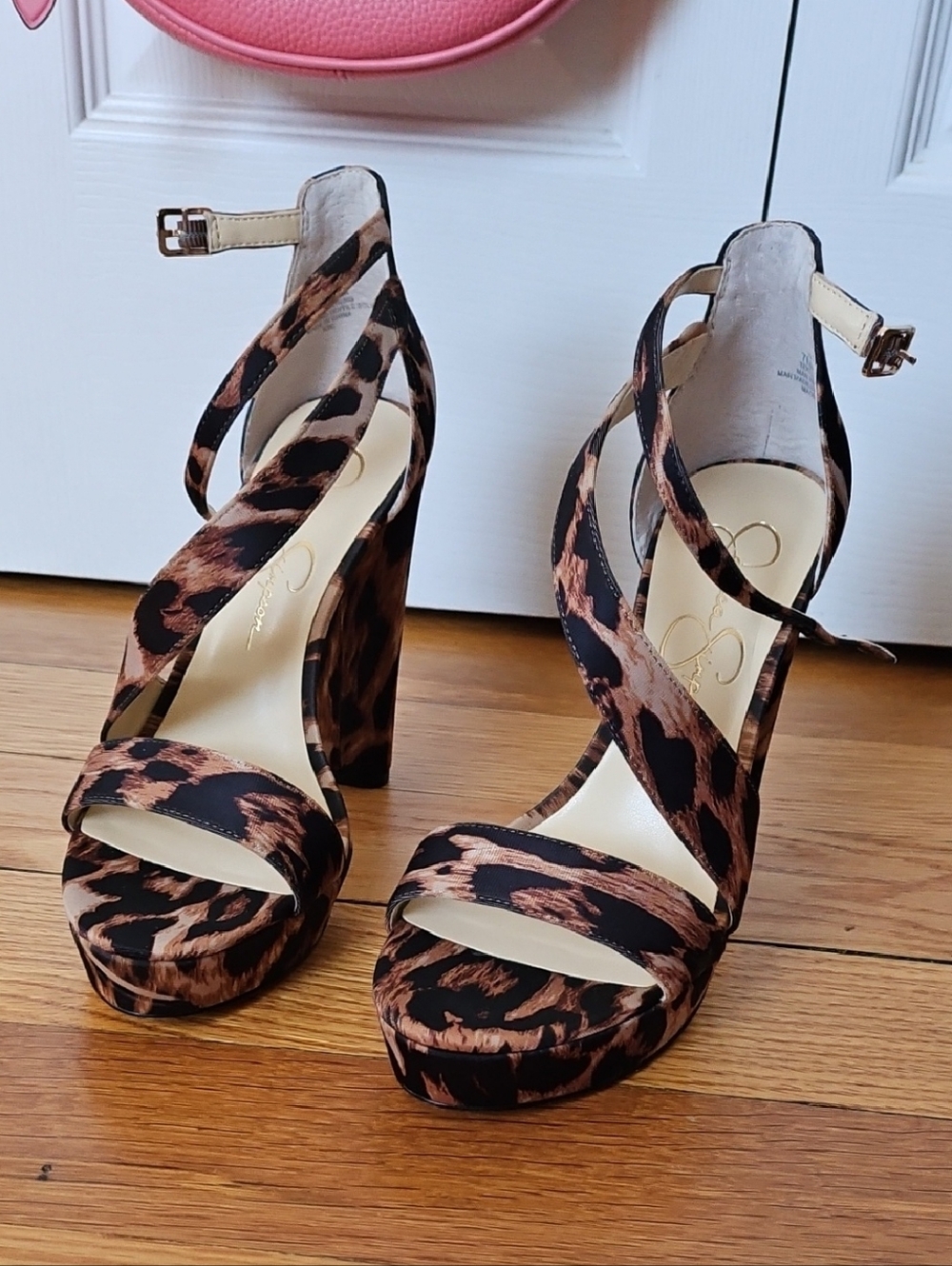 Jessica Simpson Iley Leopard-Print Platform Heels